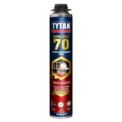 Tytan Professional ULTRA FAST 70 пена профессиональная с увеличенным выходом до 77 л, 870 мл