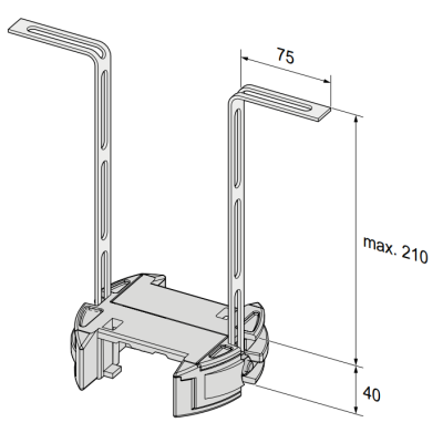 Потолочный кронштейн SOMMER для приводов pro+. Арт. 1646, изображение 3