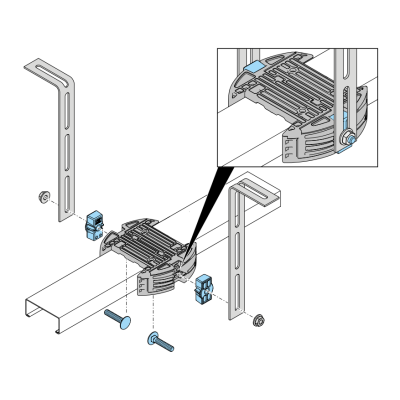 Потолочный кронштейн SOMMER для приводов Aperto. Арт. 1613, изображение 2