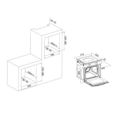 Встраиваемый духовой шкаф Oasis D-W
