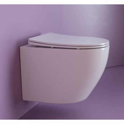 Подвесной унитаз Ceramicanova Uno Rimless CN11001 белый, безободковый, изображение 4