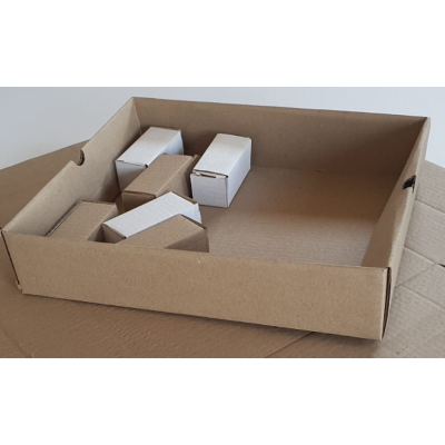 Короб самосборный 90х40х40, картон Т-23, цвет белый, Марка картона: Т22, Цвет: бурый, изображение 6