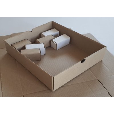 Короб самосборный 90х40х40, картон Т-23, цвет белый, Марка картона: Т22, Цвет: бурый, изображение 5
