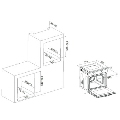 Встраиваемый духовой шкаф Oasis D-MTB