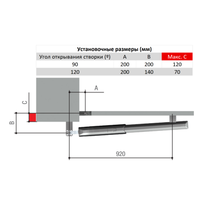A5000A привод CAME 230 В линейный, самоблокирующийся для распашных ворот, изображение 4