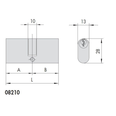Овальный цилиндр CISA 1.08210.13.0 70=35/35 латунь, изображение 4