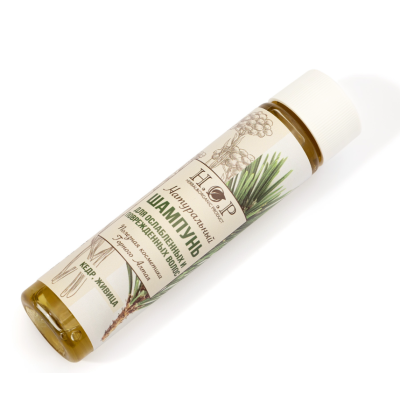 Натуральный шампунь для ослабленных и поврежденных волос "КЕДР, ЖИВИЦА"