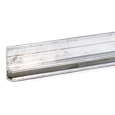 EB-1254 Профиль F-образный 2500*17,5*6,5 мм (база 4,0) материал алюминий анодированный применяется как крепеж для промышленной щетки полосовой линейной уплотнительной для откатных ворот дверей, изображение 3