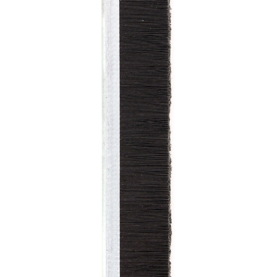 EB-1255 Профиль h-образный 2500*17,5*6,5 мм (база 4,0) материал алюминий анодированный применяется как крепеж для промышленной щетки полосовой линейной уплотнительной для откатных ворот дверей, изображение 12