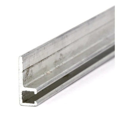EB-1255 Профиль h-образный 2500*17,5*6,5 мм (база 4,0) материал алюминий анодированный применяется как крепеж для промышленной щетки полосовой линейной уплотнительной для откатных ворот дверей, изображение 5