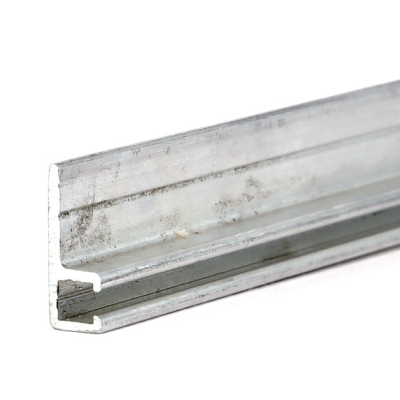 EB-1255 Профиль h-образный 2500*17,5*6,5 мм (база 4,0) материал алюминий анодированный применяется как крепеж для промышленной щетки полосовой линейной уплотнительной для откатных ворот дверей, изображение 4