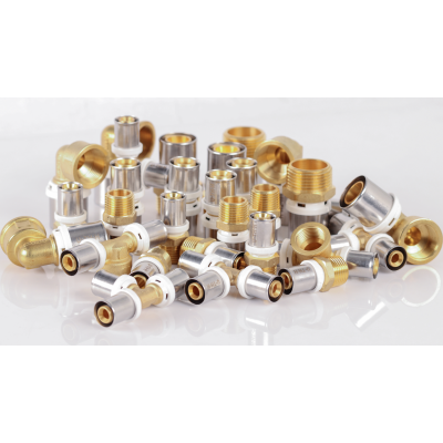 Штуцер RIIFO Omni с наружной резьбой, пресс, латунь, 16-1/2"НР, изображение 3