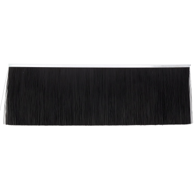 EB-1126 Щетка полосовая линейная 2500 мм (база 5) ворс высотой 95 мм PPL черный 0,25 уплотнительная промышленная для откатных ворот дверей уплотнитель от сквозняка, Высота ворса: 95, изображение 2