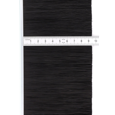 EB-1126 Щетка полосовая линейная 2500 мм (база 5) ворс высотой 95 мм PPL черный 0,25 уплотнительная промышленная для откатных ворот дверей уплотнитель от сквозняка, Высота ворса: 95, изображение 3