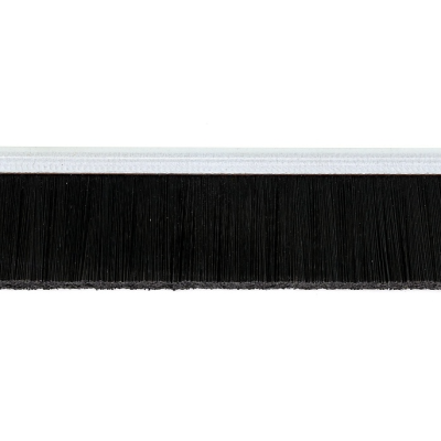 EB-1119 Щетка полосовая линейная 2500 мм (база 5) ворс высотой 20 мм PPL черный 0,20 уплотнительная промышленная для откатных ворот дверей уплотнитель от сквозняка, Высота ворса: 20, изображение 4