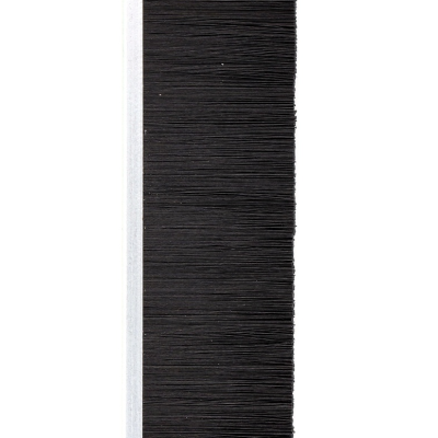 EB-1108 Щетка полосовая линейная 2500 мм (база 4) ворс высотой 28 мм PPL черный 0,20 уплотнительная промышленная для откатных ворот дверей уплотнитель от сквозняка, Высота ворса: 28, изображение 3