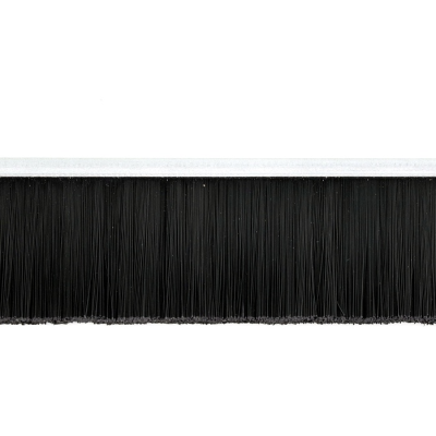 EB-1108 Щетка полосовая линейная 2500 мм (база 4) ворс высотой 28 мм PPL черный 0,20 уплотнительная промышленная для откатных ворот дверей уплотнитель от сквозняка, Высота ворса: 28, изображение 4