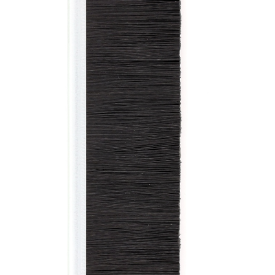 EB-1120 Щетка полосовая линейная 2500 мм (база 5) ворс высотой 27 мм PPL черный 0,20 уплотнительная промышленная для откатных ворот дверей уплотнитель от сквозняка, Высота ворса: 27, изображение 3