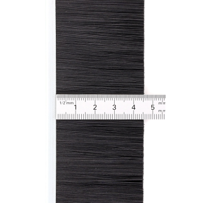 EB-1121 Щетка полосовая линейная 2500 мм (база 5) ворс высотой 33 мм PPL черный 0,25 уплотнительная промышленная для откатных ворот дверей уплотнитель от сквозняка, Высота ворса: 33, изображение 7