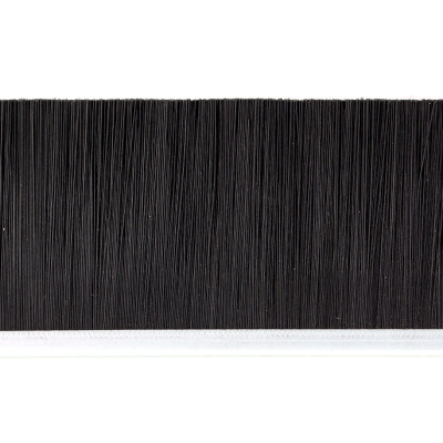 EB-1121 Щетка полосовая линейная 2500 мм (база 5) ворс высотой 33 мм PPL черный 0,25 уплотнительная промышленная для откатных ворот дверей уплотнитель от сквозняка, Высота ворса: 33, изображение 8