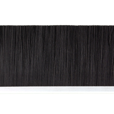 EB-1122 Щетка полосовая линейная 2500 мм (база 5) ворс высотой 45 мм PPL черный 0,25 уплотнительная промышленная для откатных ворот дверей уплотнитель от сквозняка, Высота ворса: 45, изображение 4