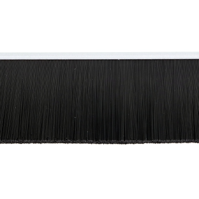 EB-1123 Щетка полосовая линейная 2500 мм (база 5) ворс высотой 55 мм PPL черный 0,25 уплотнительная промышленная для откатных ворот дверей уплотнитель от сквозняка, Высота ворса: 55, изображение 5