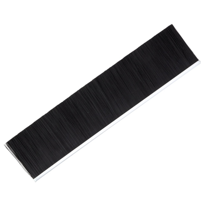 EB-1212 Щетка полосовая линейная 2500 мм (база 5) ворс высотой 65 мм PPL черный 0,25 уплотнительная промышленная для откатных ворот дверей уплотнитель от сквозняка, Высота ворса: 65, изображение 3