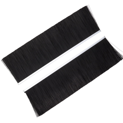 EB-1124 Щетка полосовая линейная 2500 мм (база 5) ворс высотой 75 мм PPL черный 0,25 уплотнительная промышленная для откатных ворот дверей уплотнитель от сквозняка, Высота ворса: 75, изображение 8