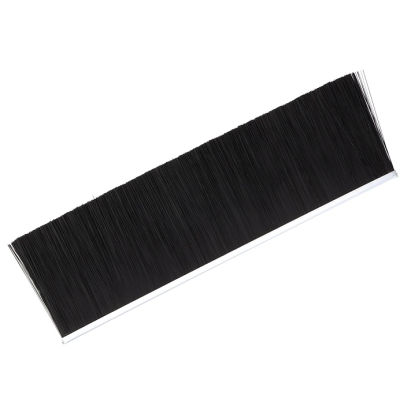 EB-1124 Щетка полосовая линейная 2500 мм (база 5) ворс высотой 75 мм PPL черный 0,25 уплотнительная промышленная для откатных ворот дверей уплотнитель от сквозняка, Высота ворса: 75, изображение 9