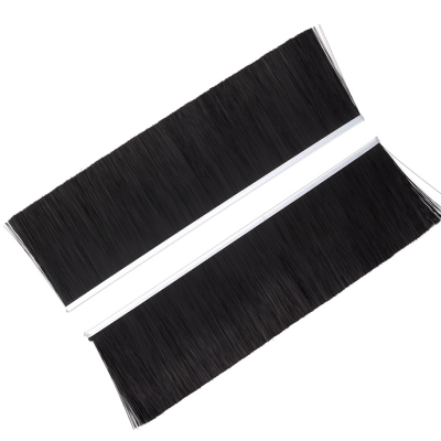 EB-1125 Щетка полосовая линейная 2500 мм (база 5) ворс высотой 85 мм PPL черный 0,25 уплотнительная промышленная для откатных ворот дверей уплотнитель от сквозняка, Высота ворса: 85, изображение 6