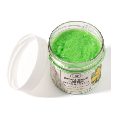 Скраб для тела солевой "ЧИСТОТЕЛ, МЁД"