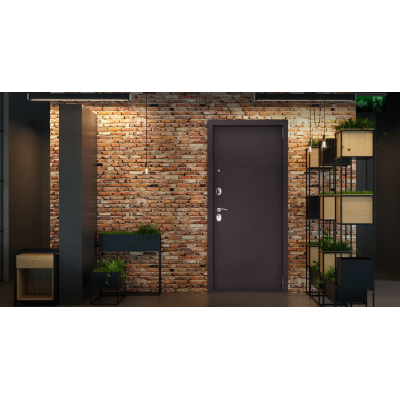 Входная стальная дверь АСД «Комфорт» с зеркалом для квартиры, Размер блока: 880х2050, Сторона открывания: левая (петли слева), изображение 10