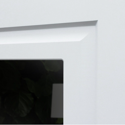 Входная стальная дверь АСД «Комфорт» с зеркалом для квартиры, Размер блока: 880х2050, Сторона открывания: левая (петли слева), изображение 4