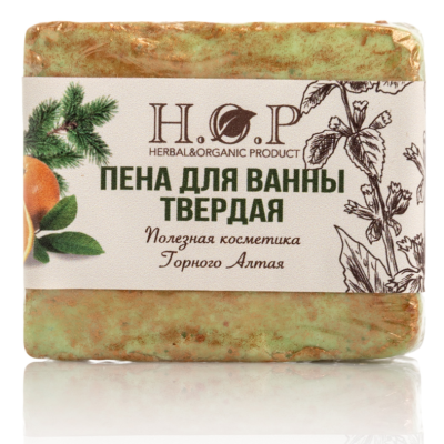 Твердая пена для ванны "ХВОЯ/АПЕЛЬСИН"