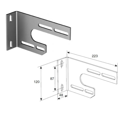 Универсальный внутренний опорный кронштейн DoorHan, 13025, изображение 2