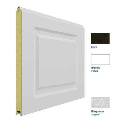 Панель 575мм Нфиленка260/Нстукко WENGE (Венге)/белая (RAL9003), 3F260/S00-WNG/9003, Цвет: венге, изображение 2