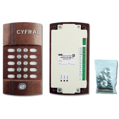 Аудиопанель CYFRAL M-10M/T, врезной, медный, изображение 2