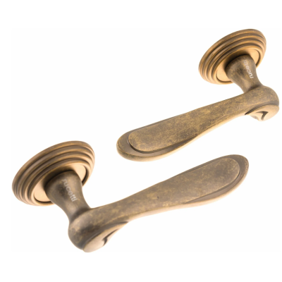 Дверная ручка RUCETTI RAP-CLASSIC-L 6 OMB цвет-старая матовая бронза, изображение 4