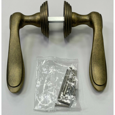 Дверная ручка RUCETTI RAP-CLASSIC-L 6 OMB цвет-старая матовая бронза, изображение 10