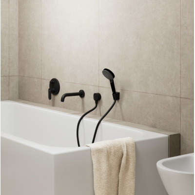 Hansgrohe Vernis Blend Излив на ванну черный матовый 71420670, изображение 4