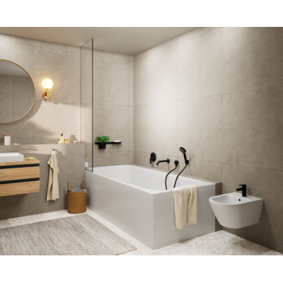 Hansgrohe Vernis Blend Излив на ванну черный матовый 71420670, изображение 3