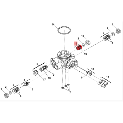 FAAC 4404065 : Клапан всасывающий с пружиной, изображение 2