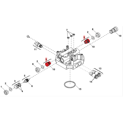 FAAC 4404065 : Клапан всасывающий с пружиной, изображение 3