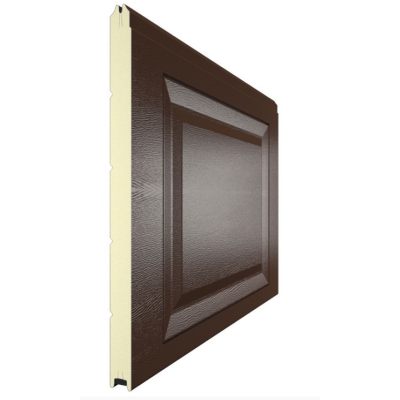DoorHan 3F230/S00-8014/9003: панель 575 мм Нфиленка230/Нстукко коричневый (RAL8014)/белая (RAL9003), Цвет: коричневый