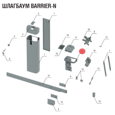 BR19: Редуктор в сборе Barrier, Barrier N, Barrier Pro, изображение 2