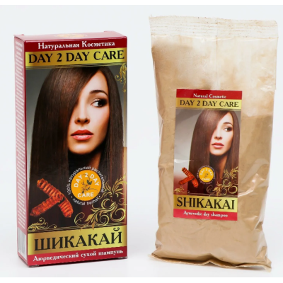 Аюрведический сухой шампунь Шикакай / Day 2 Day Care 100 гр, изображение 2