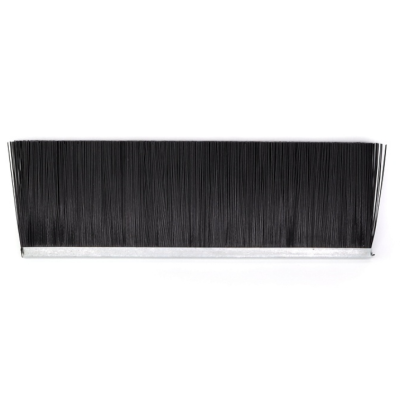 EB-1285 Щетка полосовая линейная 2500 мм (база 8) ворс высотой 92 мм PPL черный 0,50 уплотнительная промышленная для откатных ворот дверей уплотнитель от сквозняка, Высота ворса: 92, Цвет: черный, изображение 5