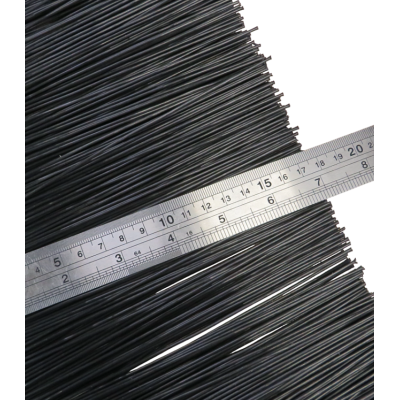 EB-1293 Щетка полосовая линейная 2500 мм (база 8) ворс высотой 175 мм PPL черный 1,50 уплотнительная промышленная для откатных ворот дверей уплотнитель от сквозняка, Высота ворса: 175, Цвет: черный, изображение 2