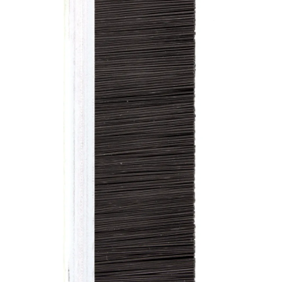 EB-1166 Щетка полосовая линейная 2500 мм (база 8) ворс высотой 32 мм PPL черный 0,50 уплотнительная промышленная для откатных ворот дверей уплотнитель от сквозняка, Высота ворса: 32, Цвет: черный, изображение 5