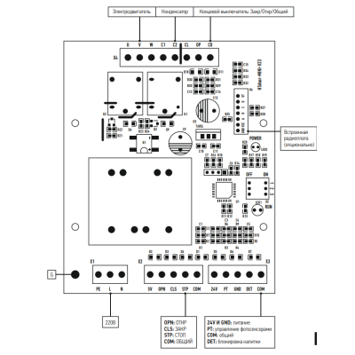 SPA01003 плата управления DAMAST к промышленным привода DMSI 40/60/80